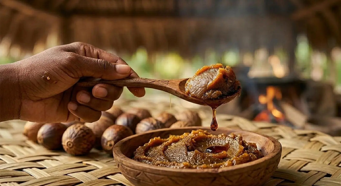 The real batana oil from Honduras in its raw, unrefined paste form.