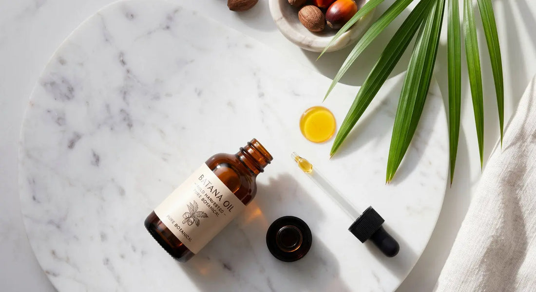Pure batana oil used to deliver maximum raw batana oil benefits to the skin barrier
