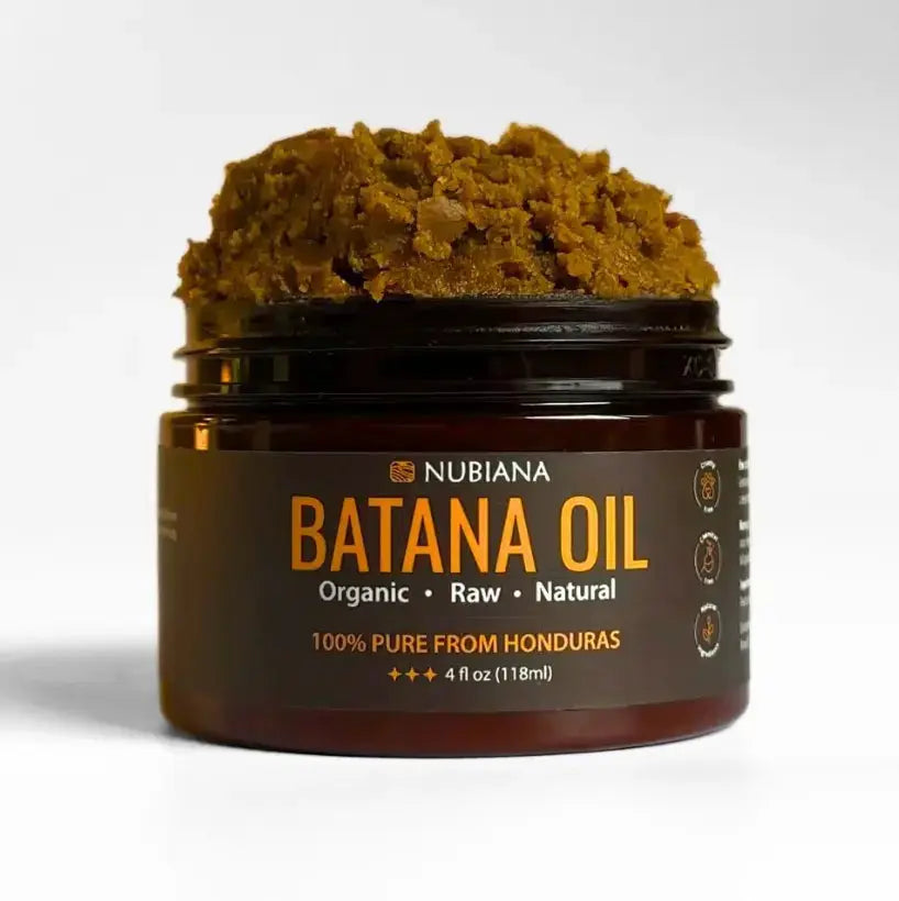 Jar of raw batana oil paste, the base for a weekly pre-wash batana oil hair mask