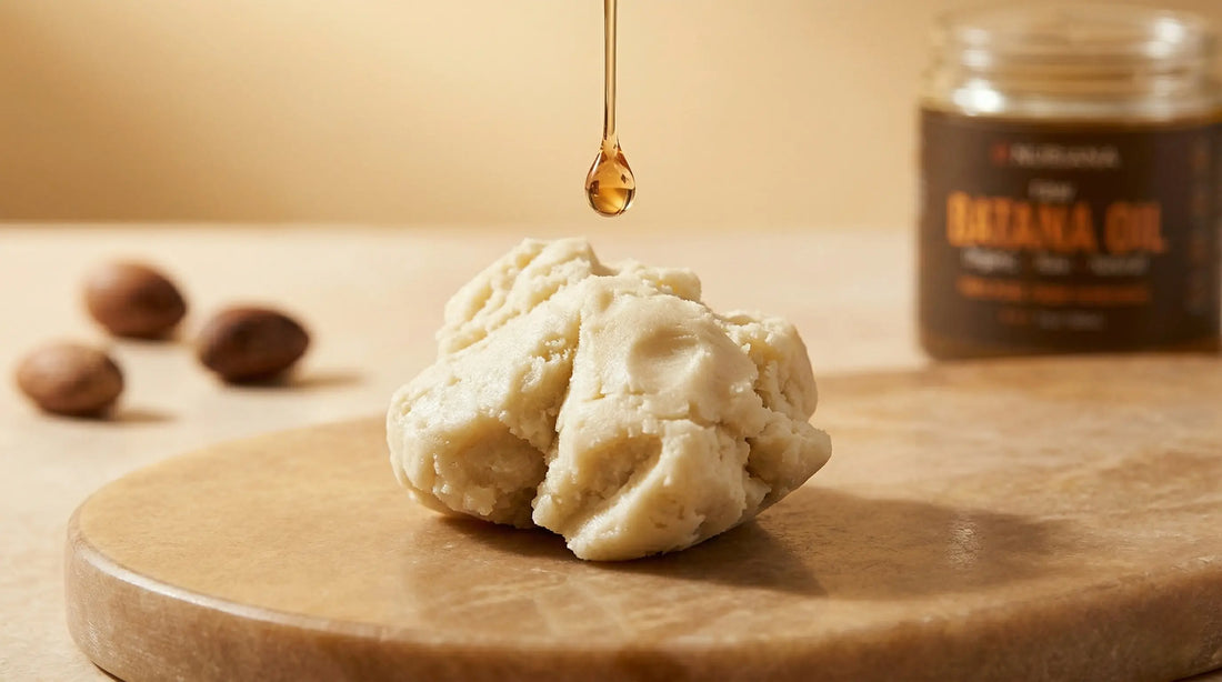 Raw unrefined shea butter used for healing skin scars and stretch marks