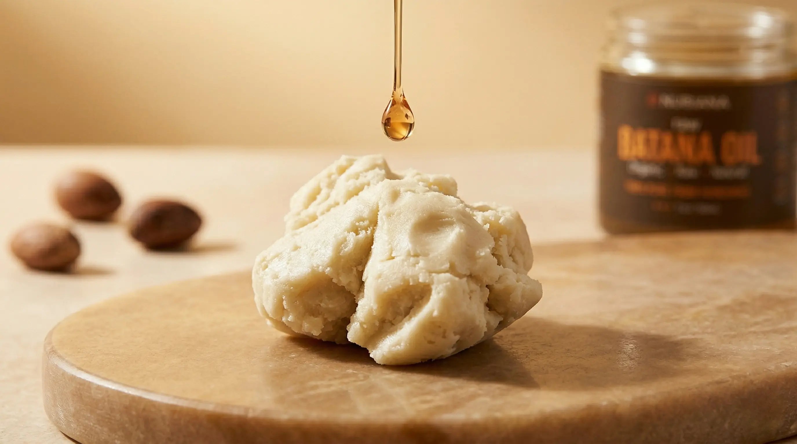 Raw unrefined shea butter used for healing skin scars and stretch marks
