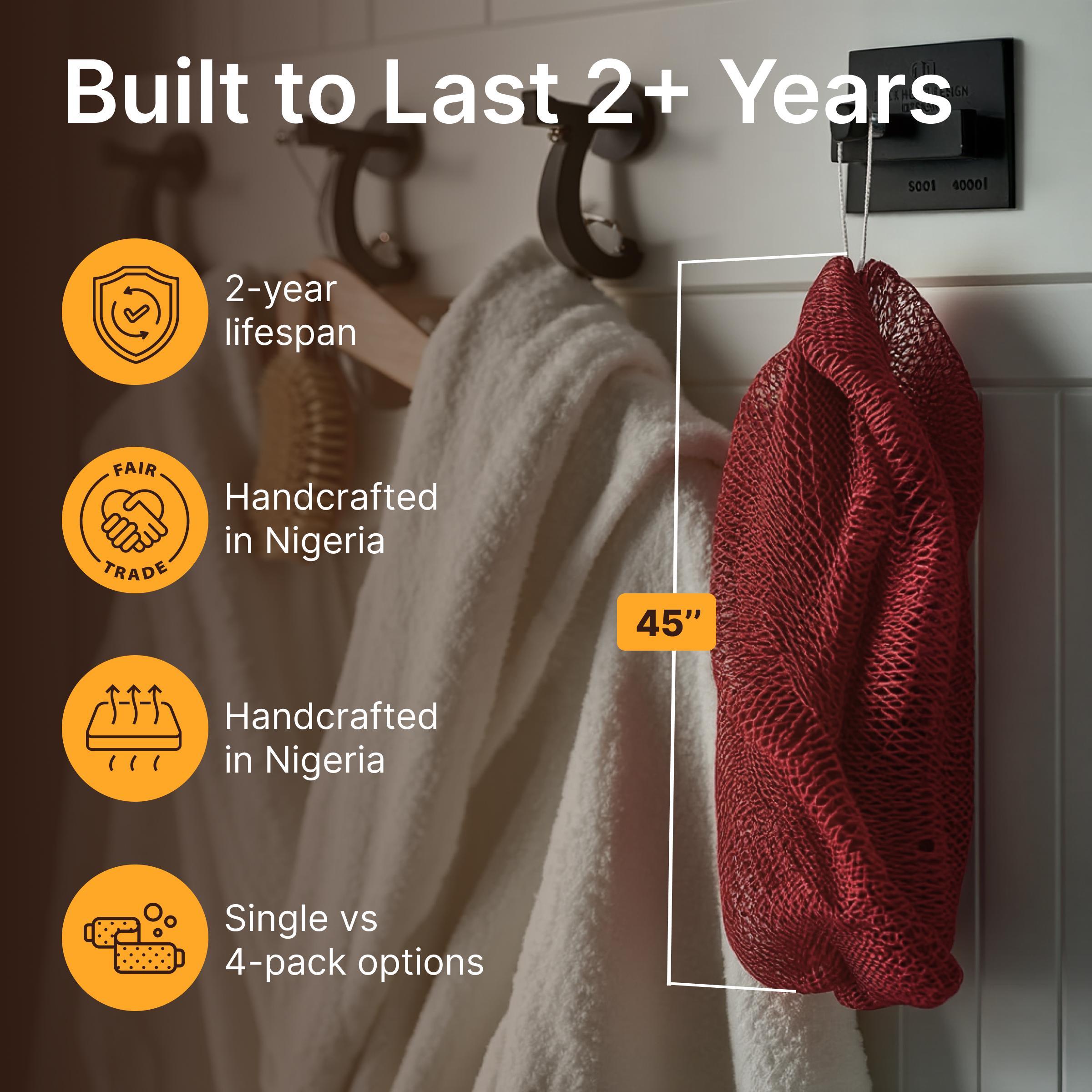 African Exfoliating Net Sponge