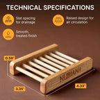 Bamboo Soap Holder Nubiana