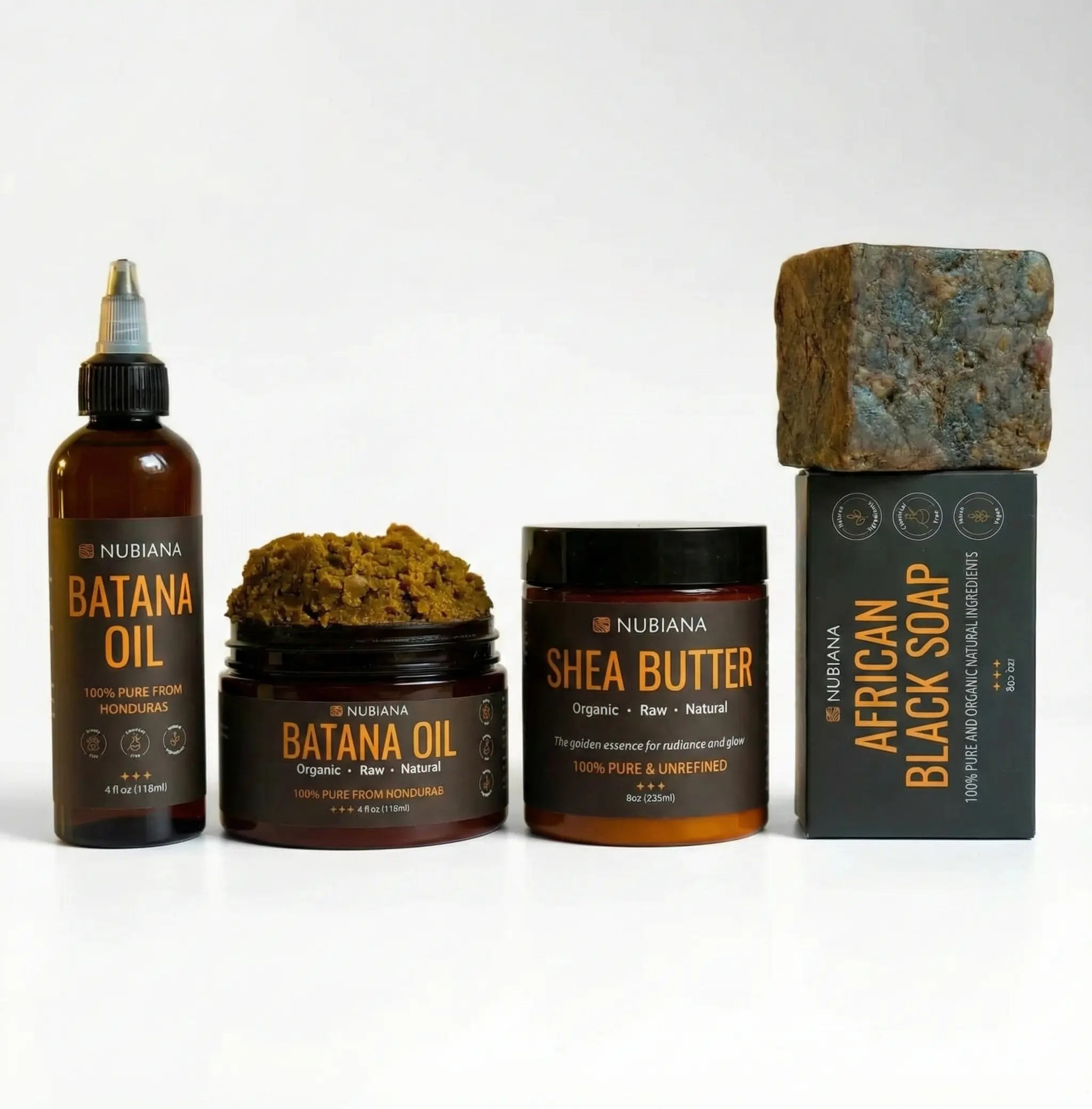 Ancestral Rituals Full Discovery Set | Batana Hair Growth & African Skin Detox Nubiana